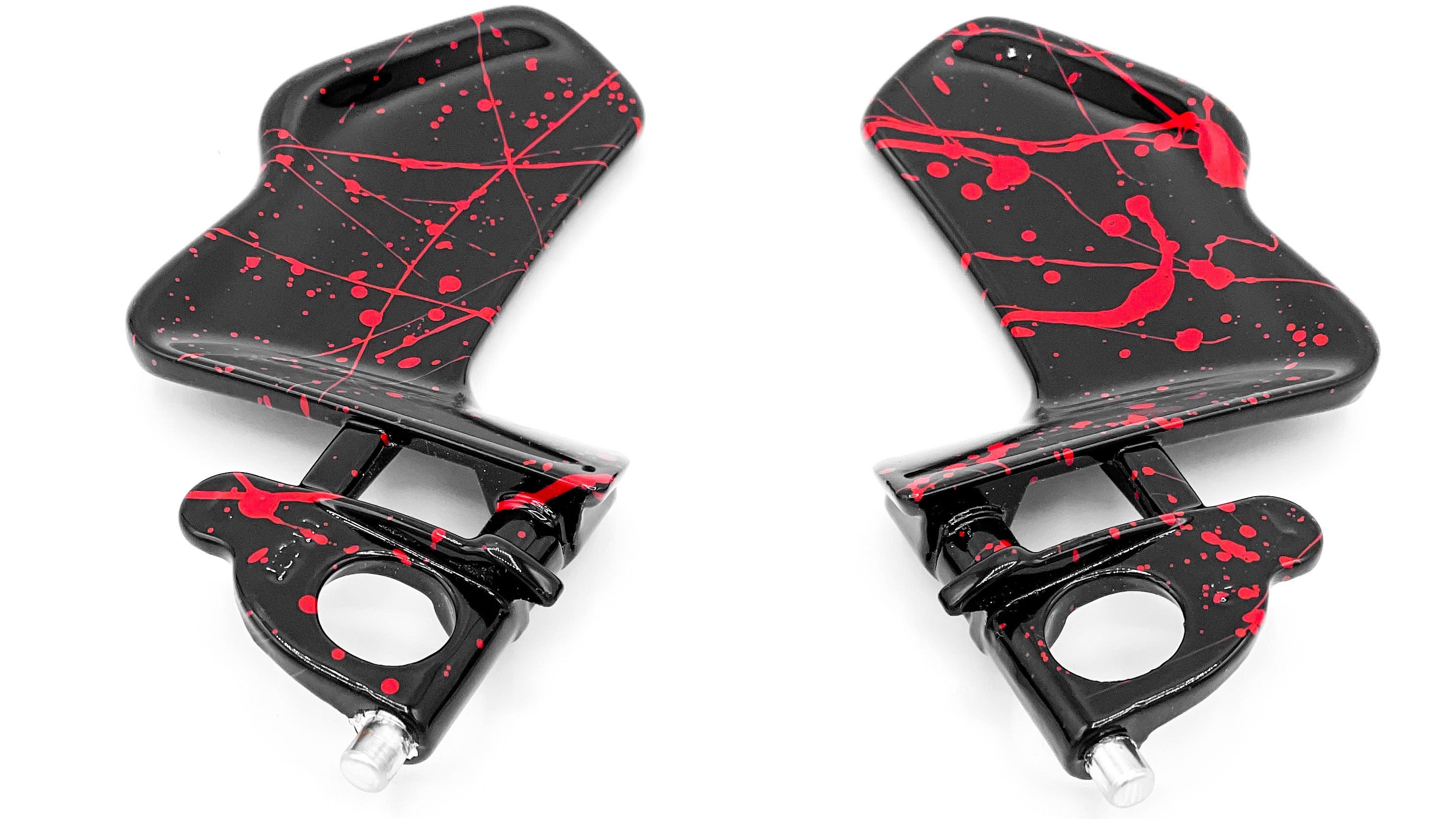 Spattered Painted Paddle Shifters