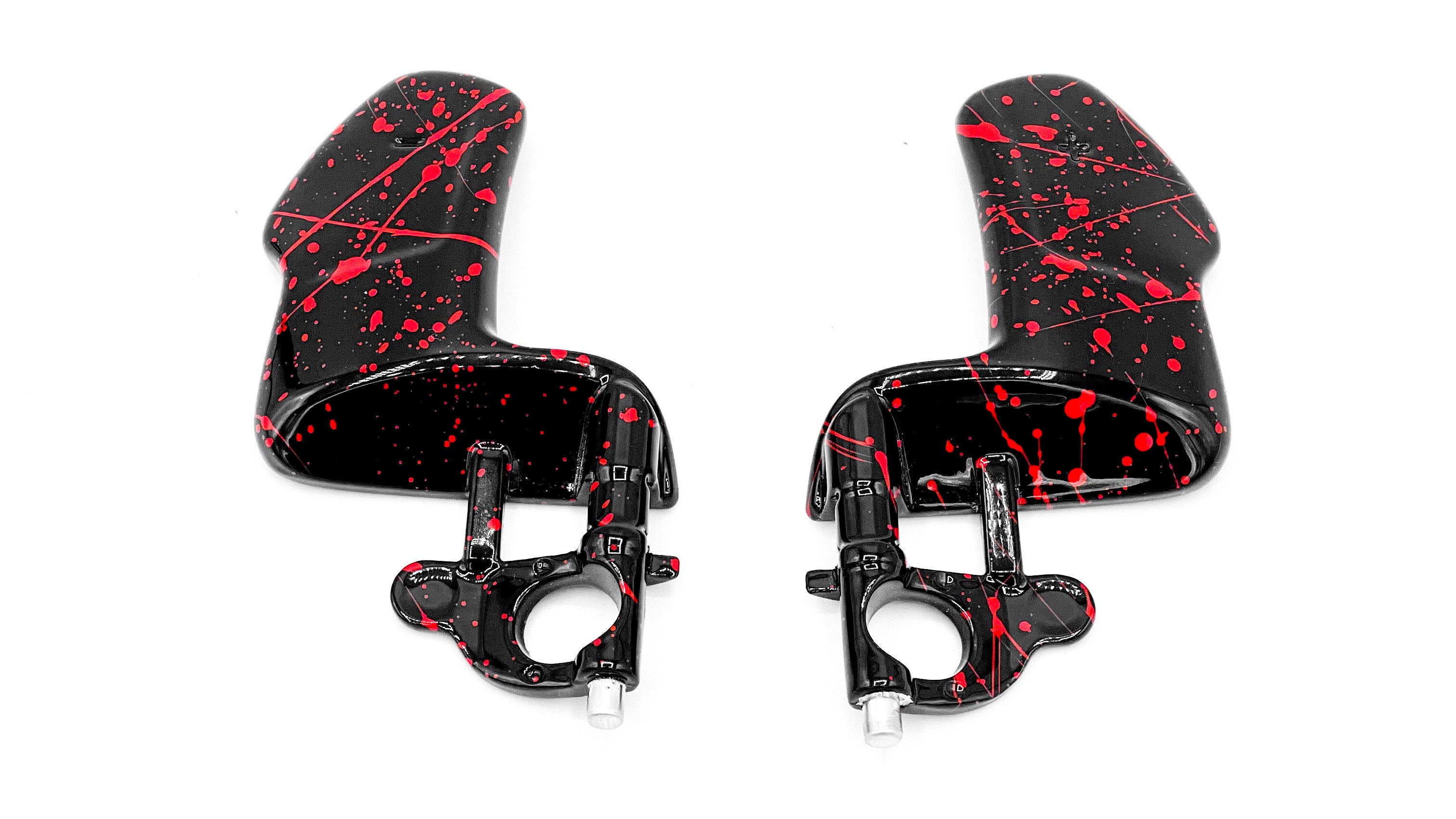 Spattered Painted Paddle Shifters